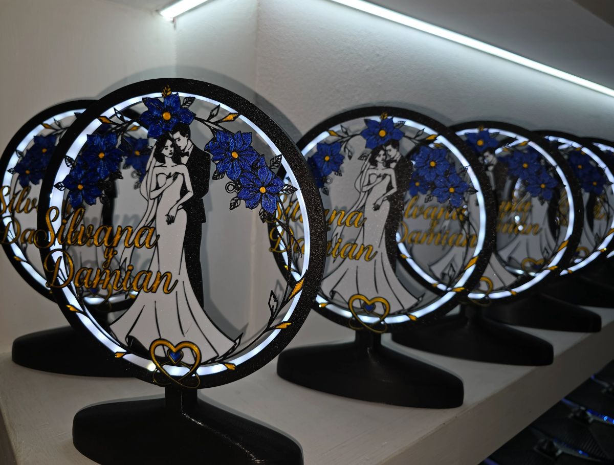 Centros de Mesa - Circular LumiX 25cm - Casamiento