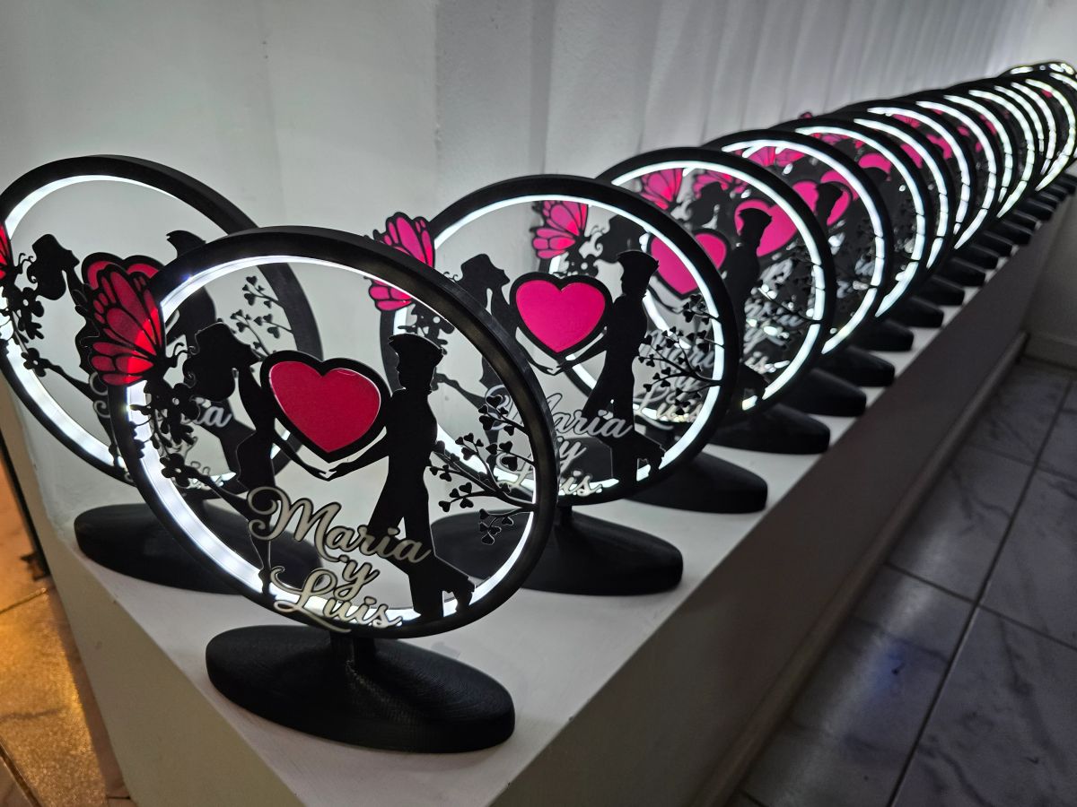 Centros de Mesa - Circular LumiX 25cm - Casamiento