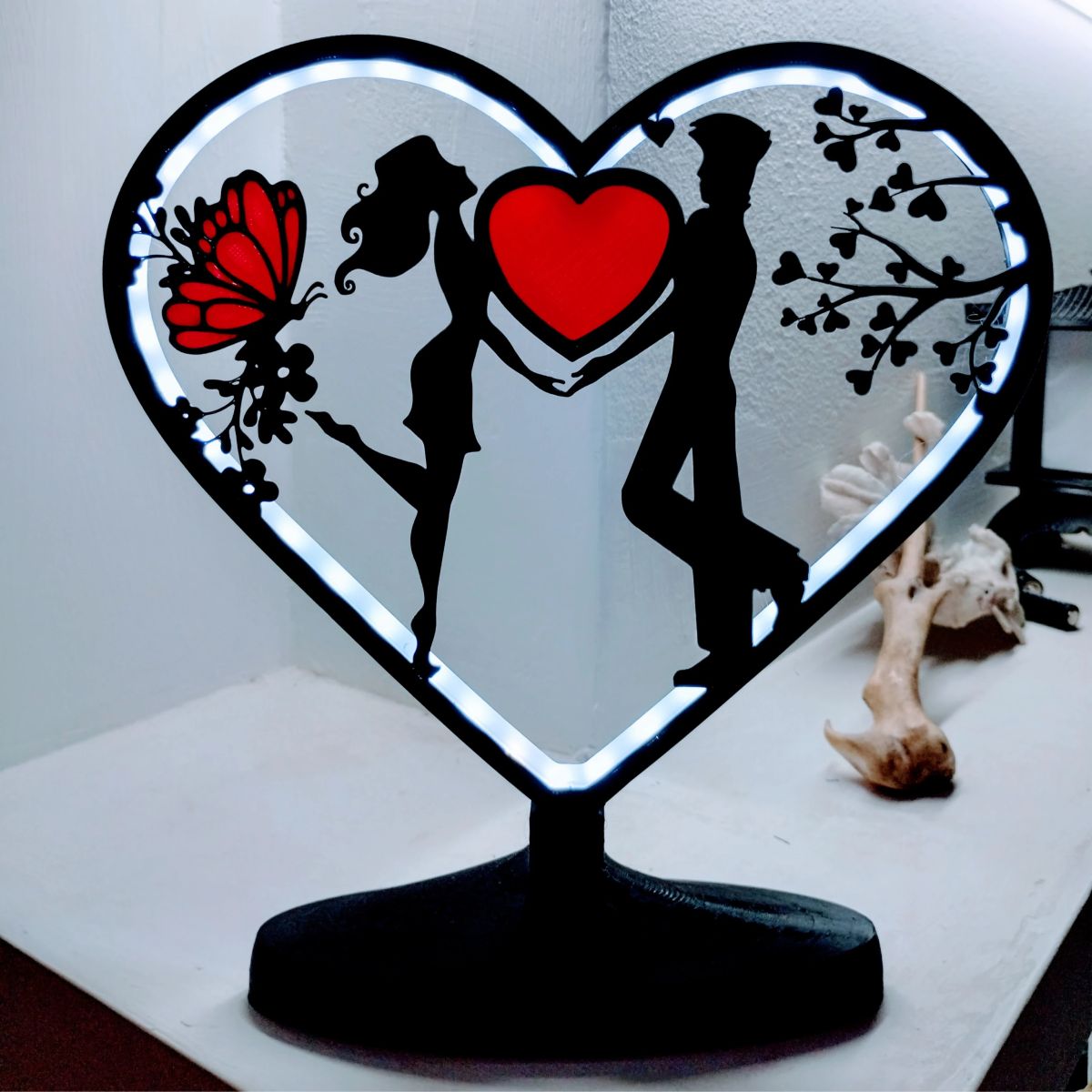 Centros de Mesa - Corazon Luminis Amour 25cm - Casamiento