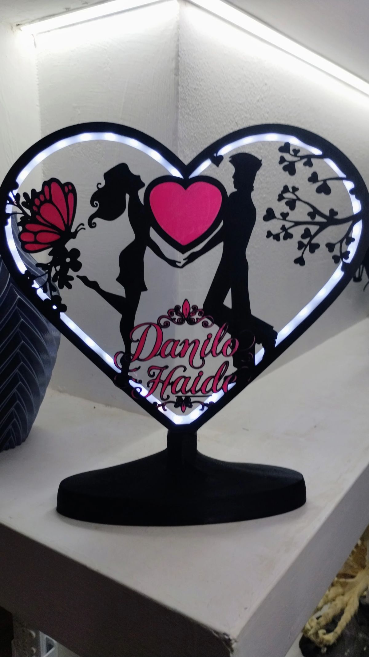 Centros de Mesa - Corazon Luminis Amour 25cm - Casamiento