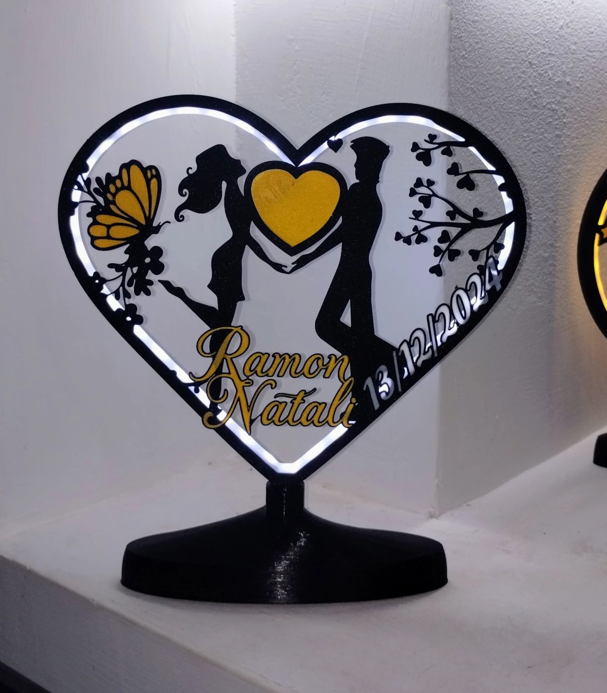 Centros de Mesa - Corazon Luminis Amour 25cm - Casamiento