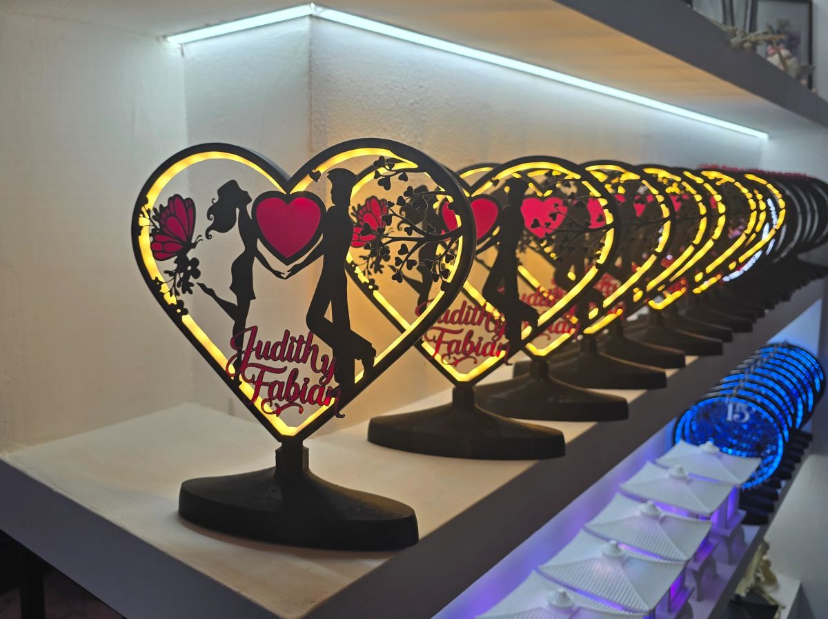 Centros de Mesa - Corazon Luminis Amour 25cm - Casamiento, Especiales, Otros