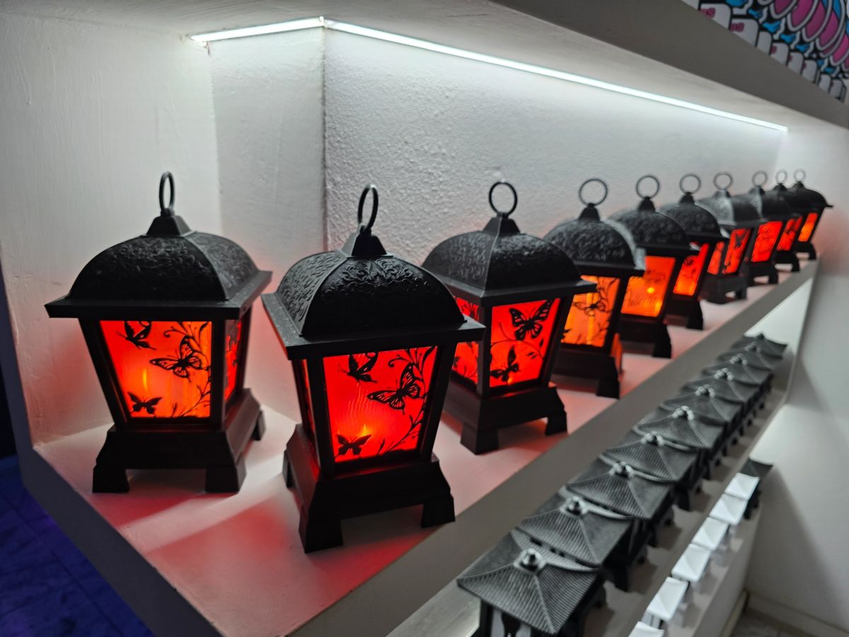 Centros de Mesa - Farol Akari 25cm - Quince Años