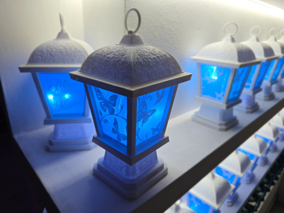 Centros de Mesa - Farol Akari 28cm - Quince Años