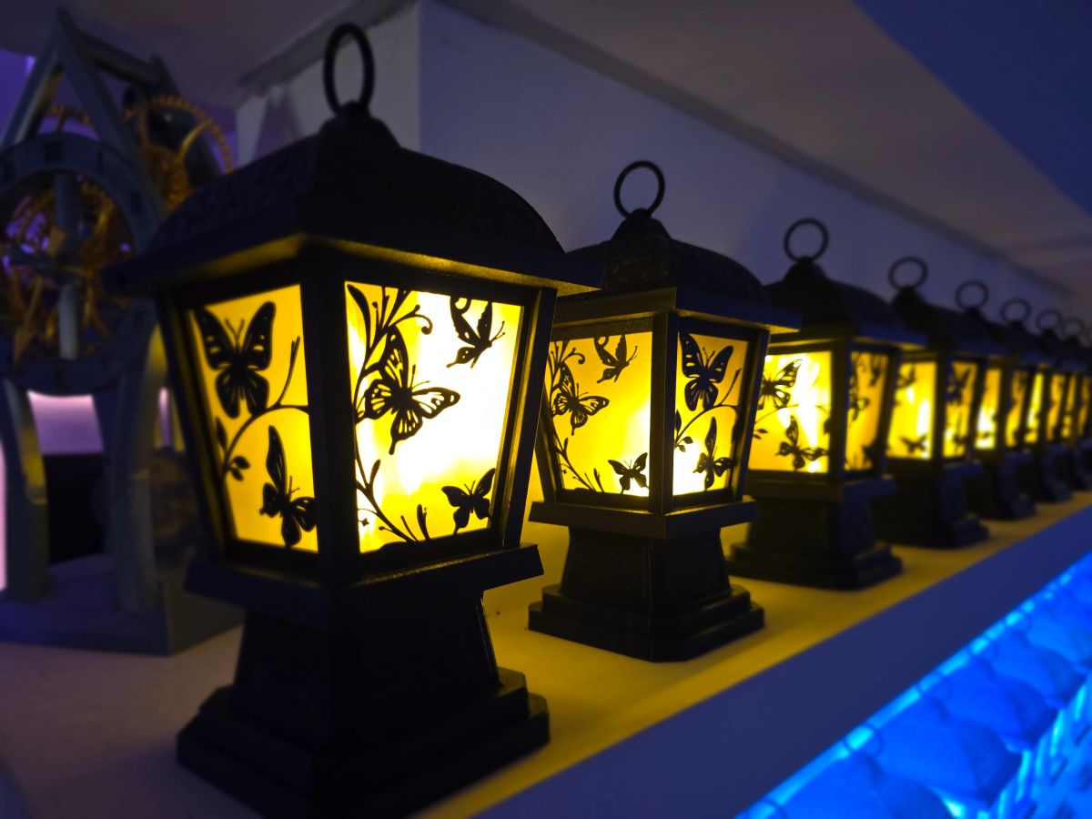 Centros de Mesa - Farol Akari 28cm - Quince Años