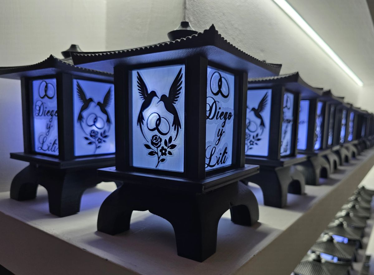 Centros de Mesa - Farol Kasumi 20cm - Casamiento