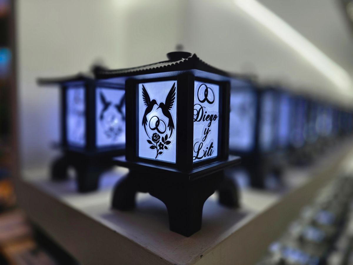 Centros de Mesa - Farol Kasumi 20cm - Casamiento