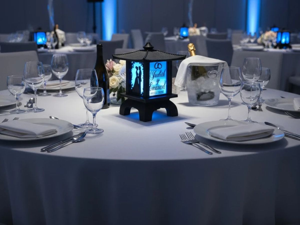Centros de Mesa - Farol Kasumi 20cm - Casamiento