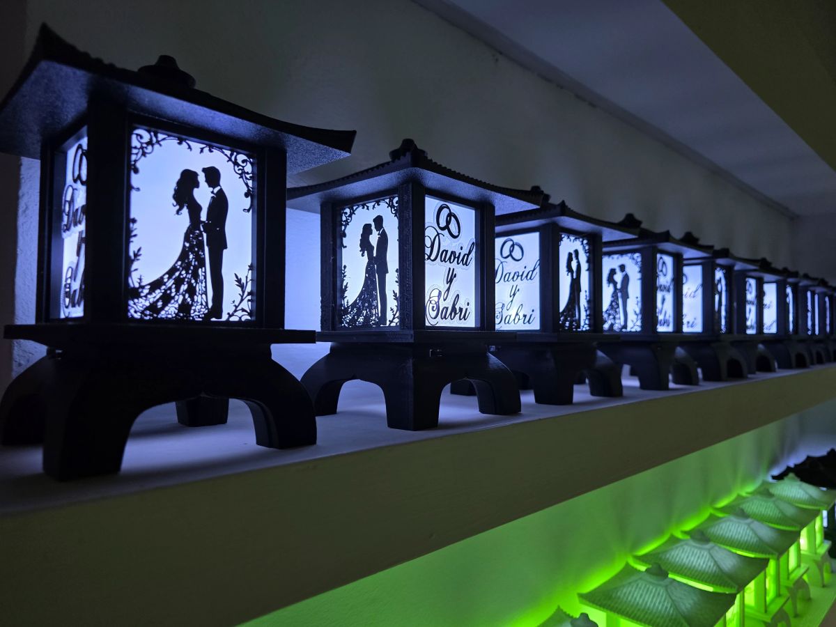 Centros de Mesa - Farol Kasumi 20cm - Casamiento