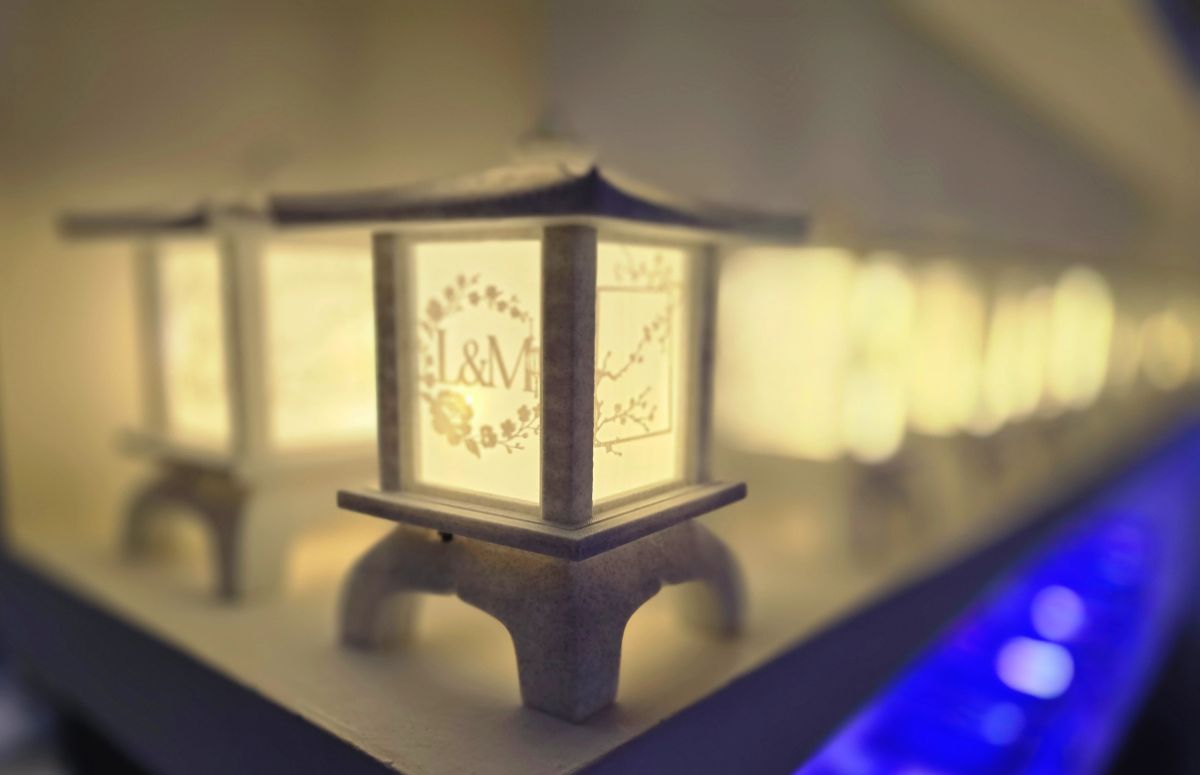 Centros de Mesa - Farol Kasumi 20cm - Casamiento