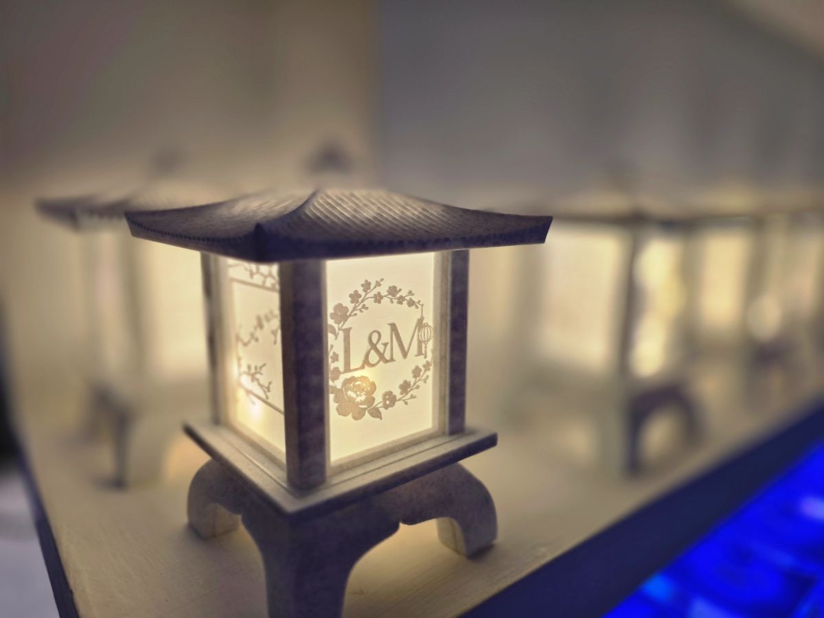 Centros de Mesa - Farol Kasumi 20cm - Casamiento
