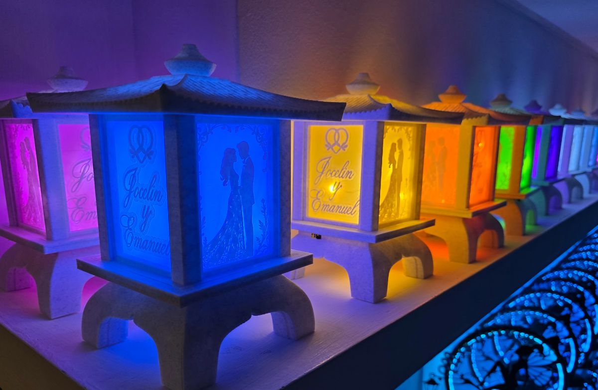 Centros de Mesa - Farol Kasumi 20cm - Casamiento