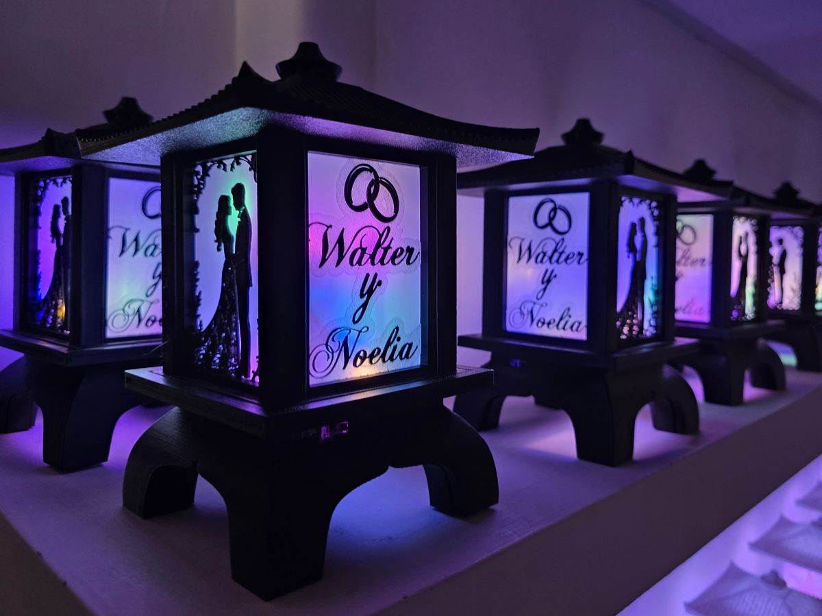 Centros de Mesa - Farol Kasumi 20cm - Casamiento