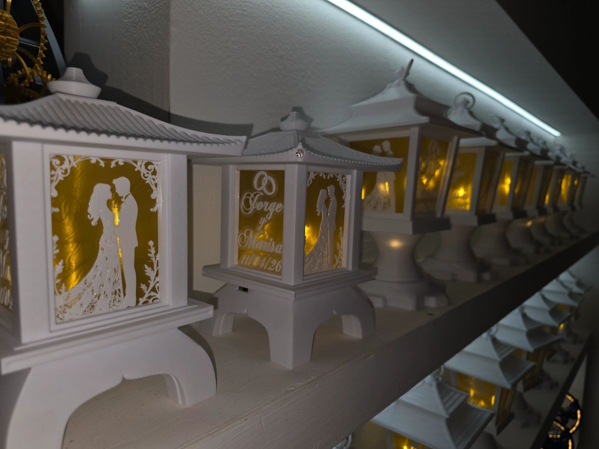 Centros de Mesa - Farol Kasumi 20cm - Casamiento