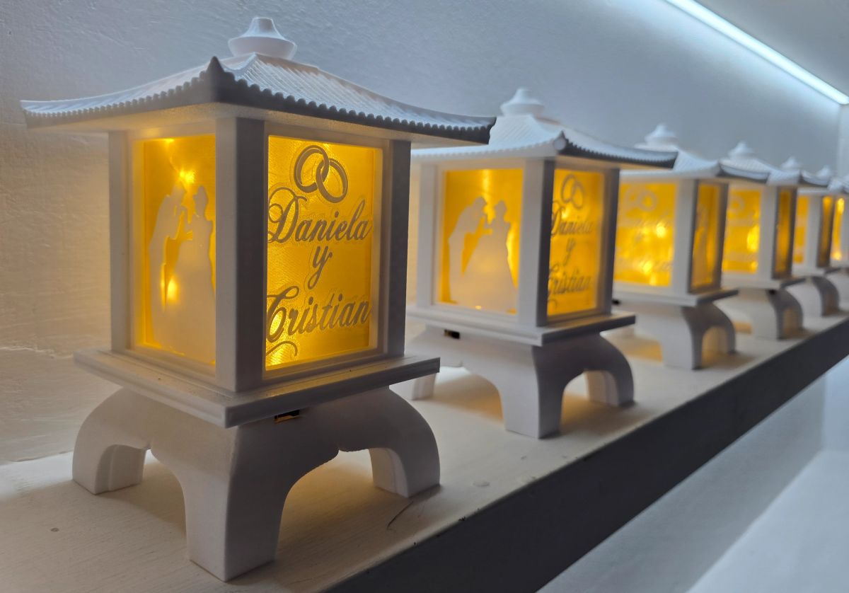 Centros de Mesa - Farol Kasumi 20cm - Casamiento