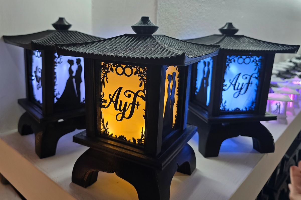 Centros de Mesa - Farol Kasumi 20cm - Casamiento