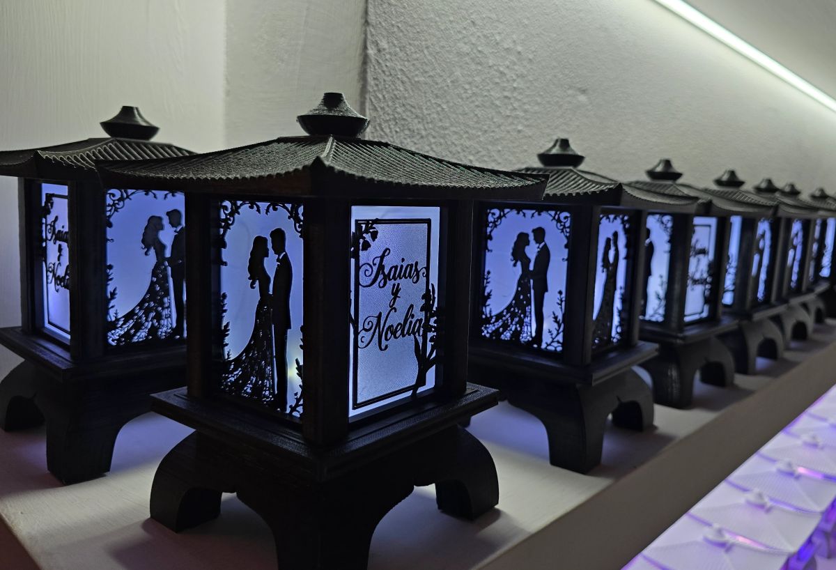 Centros de Mesa - Farol Kasumi 20cm - Casamiento