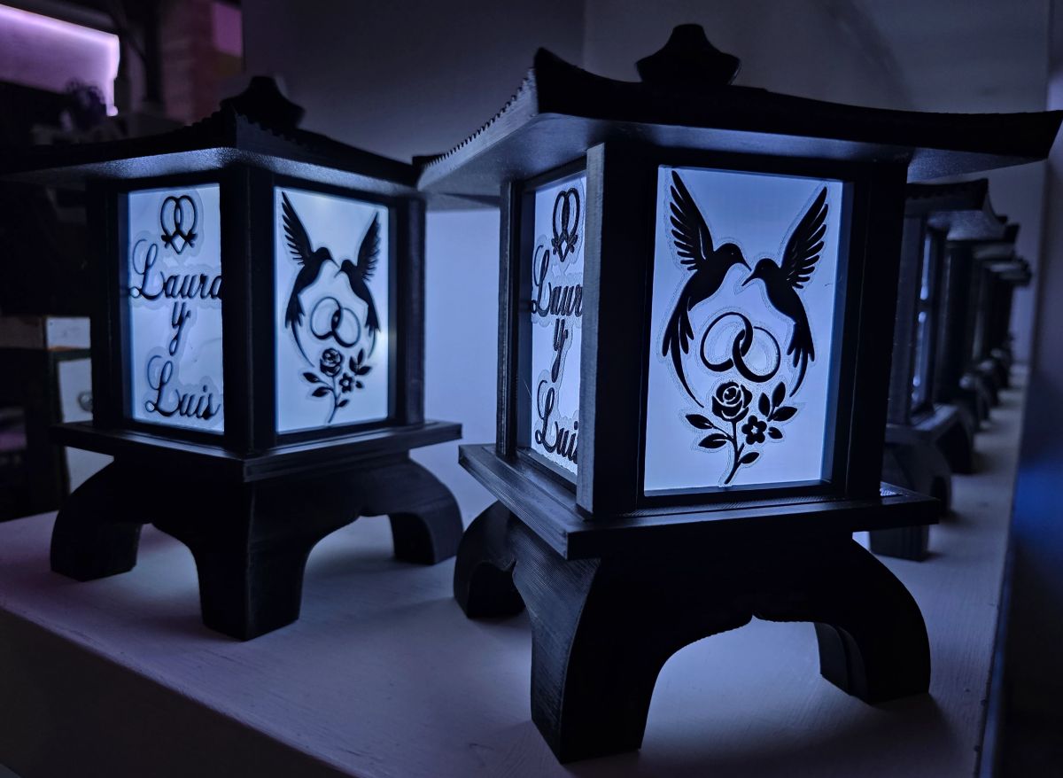 Centros de Mesa - Farol Kasumi 20cm - Casamiento