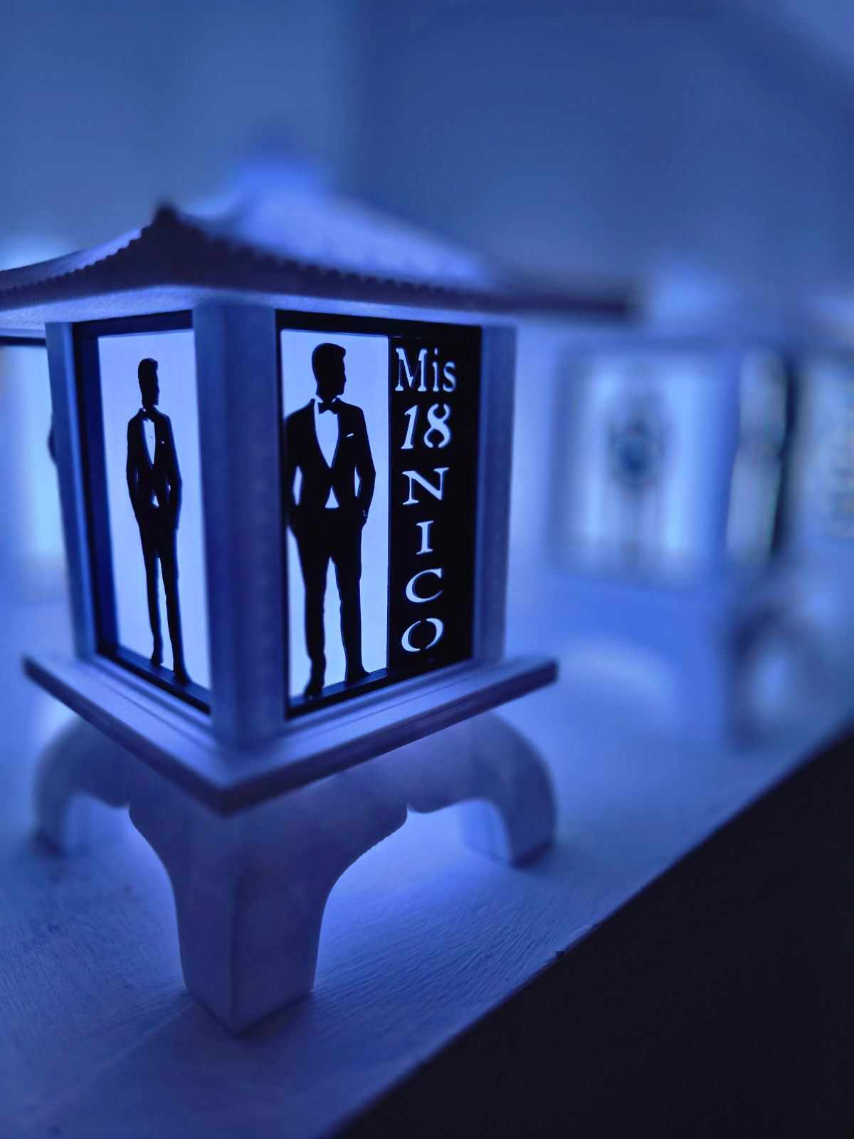 Centros de Mesa - Farol Kasumi 20cm - Mis 18, Cumpleaños Adultos