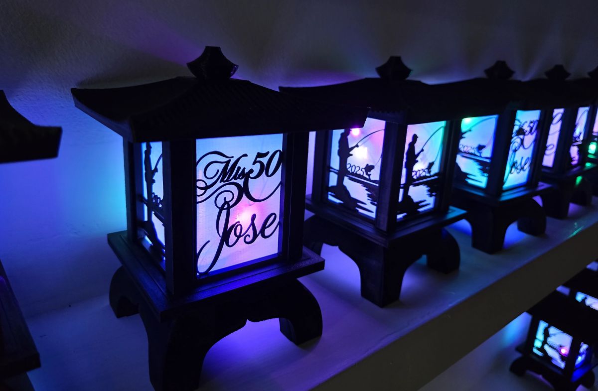 Centros de Mesa - Farol Kasumi 20cm - Mis 18, Cumpleaños Adultos
