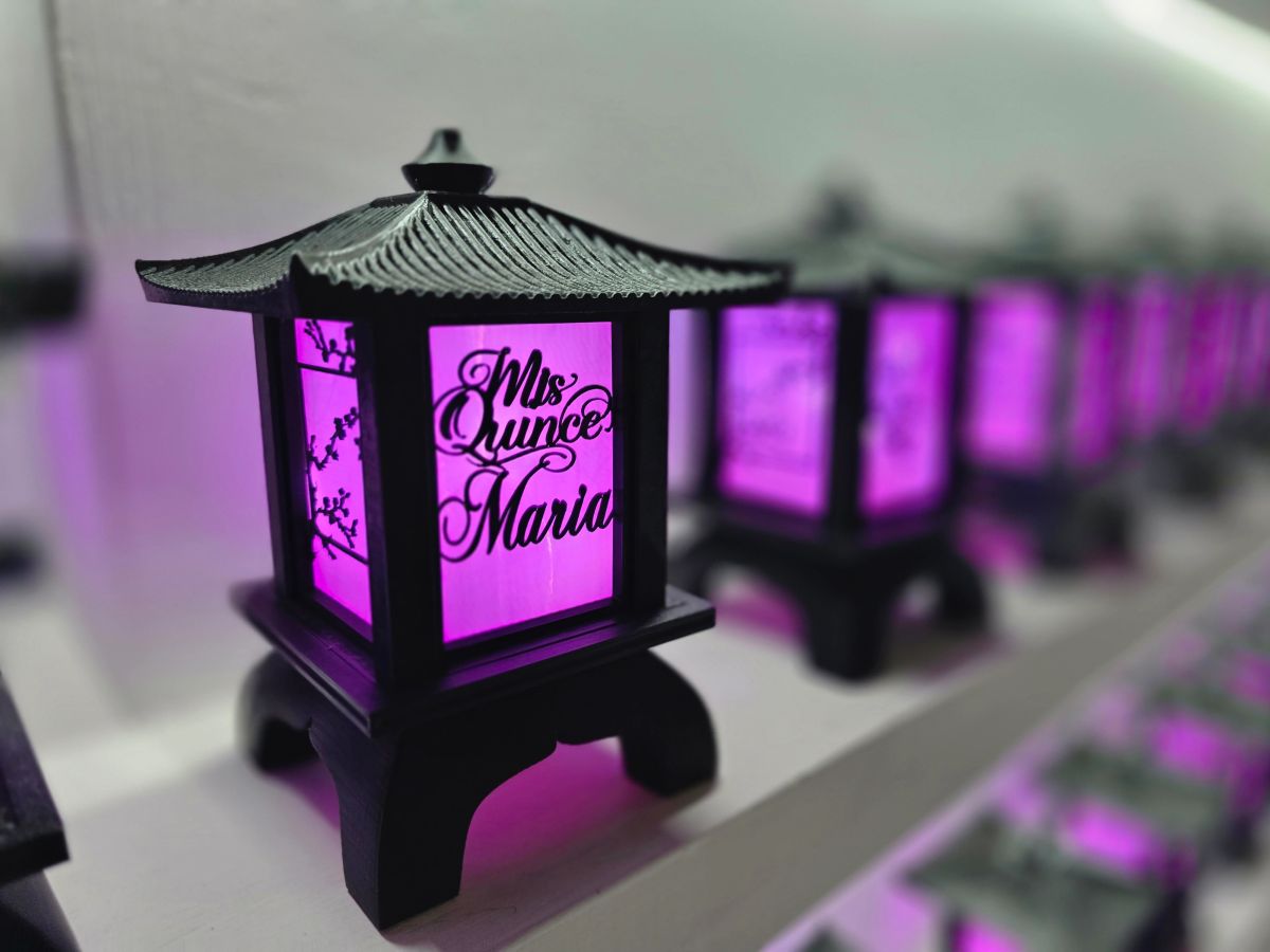 Centros de Mesa - Farol Kasumi 20cm - Quince Años
