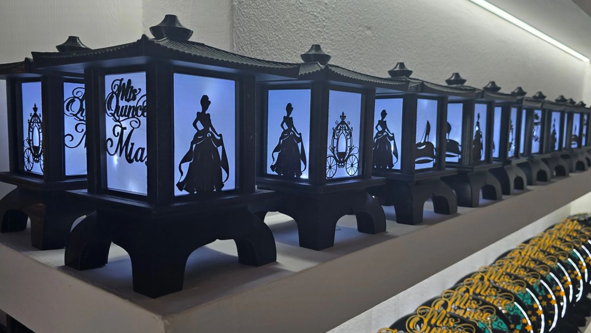 Centros de Mesa - Farol Kasumi 20cm - Quince Años