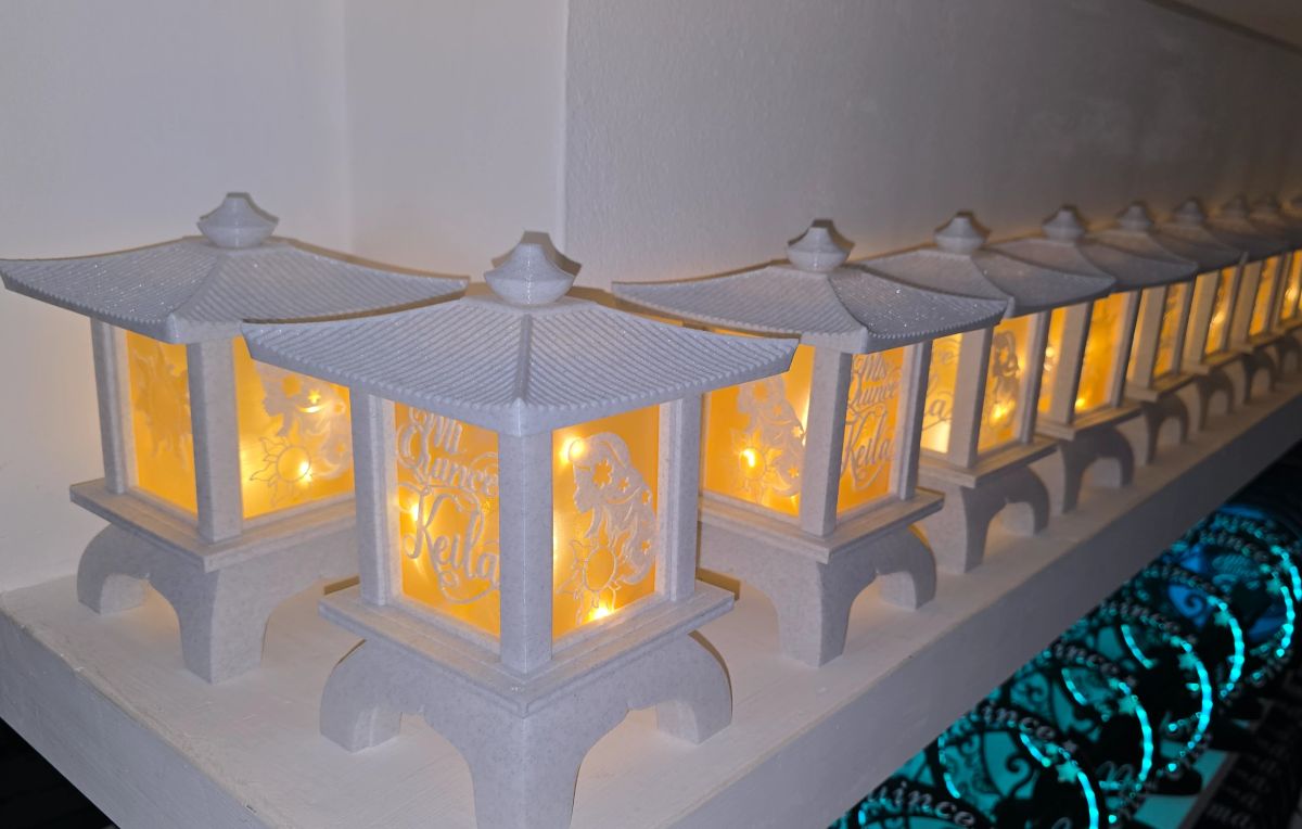 Centros de Mesa - Farol Kasumi 20cm - Quince Años