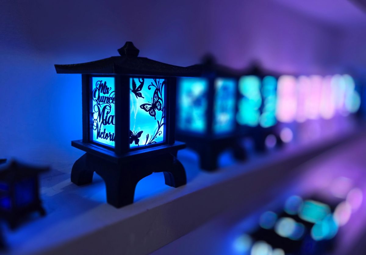 Centros de Mesa - Farol Kasumi 20cm - Quince Años