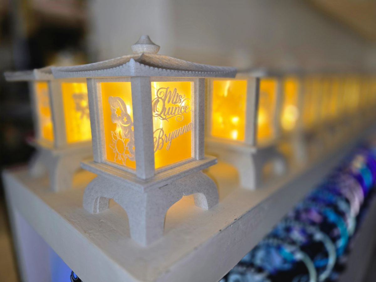 Centros de Mesa - Farol Kasumi 20cm - Quince Años