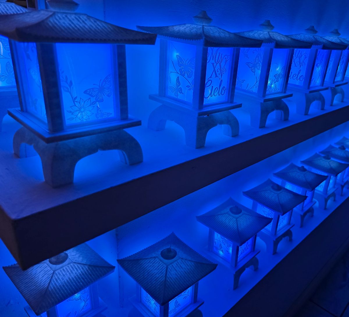 Centros de Mesa - Farol Kasumi 20cm - Quince Años, Cumpleaños Adultos, Otros