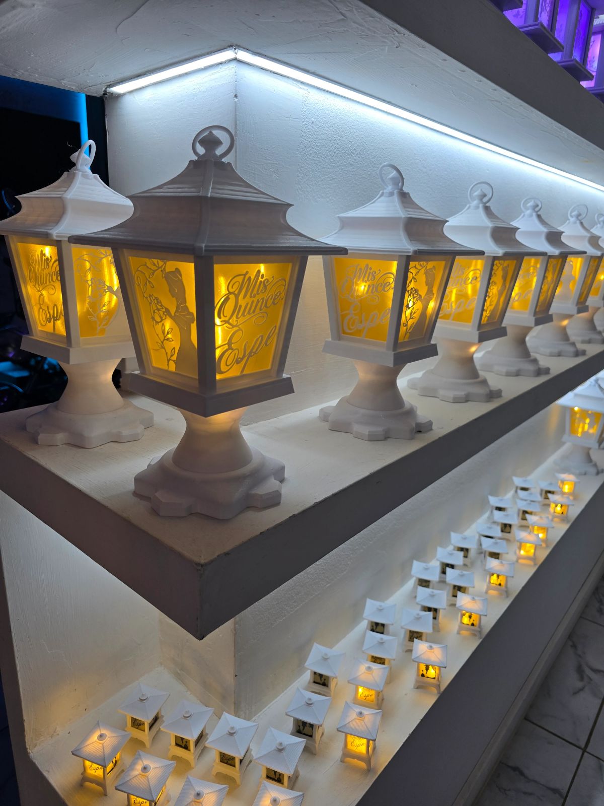 Centros de Mesa - Farol Luminis 30cm - Quince Años